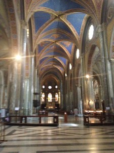 The interior of Santa Maria Sopra Minerva