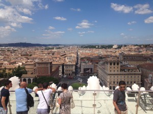 View from the top terrace of the monument