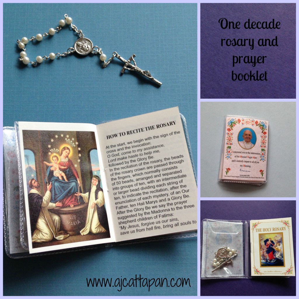 One decade rosary and booklet 2