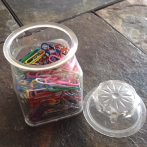 I still have my colored paper clips from junior high.