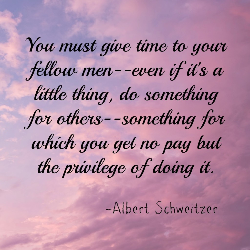 Schweitzer do for others