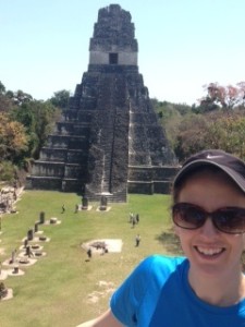 Me at the top of Temple II with Temple I in the background