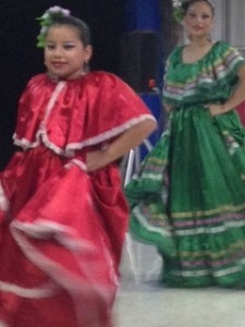 A couple of the younger dancers. Isn't this girl cute?