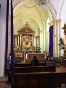 Inside the cathedral