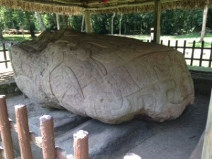 Zoomorphic statue (part jaguar, part crocodile, part turtle)