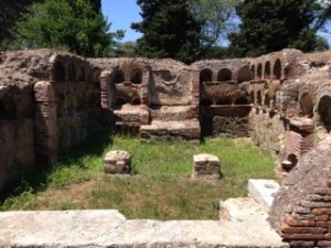 See all those niches? They held the cremated remains of the dead.