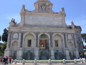 The fountain where the  boys lost their ball