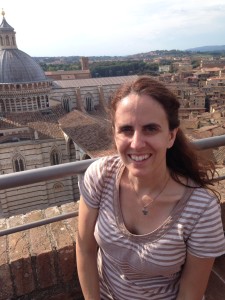 On top of the wall of the Museo dell'Opera with the Duomo in the background