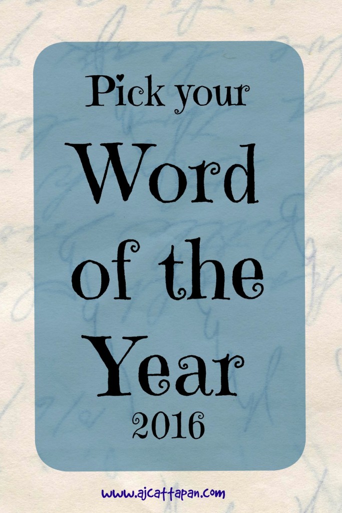 Find your word of the year. Skip the New Year's Resolution!